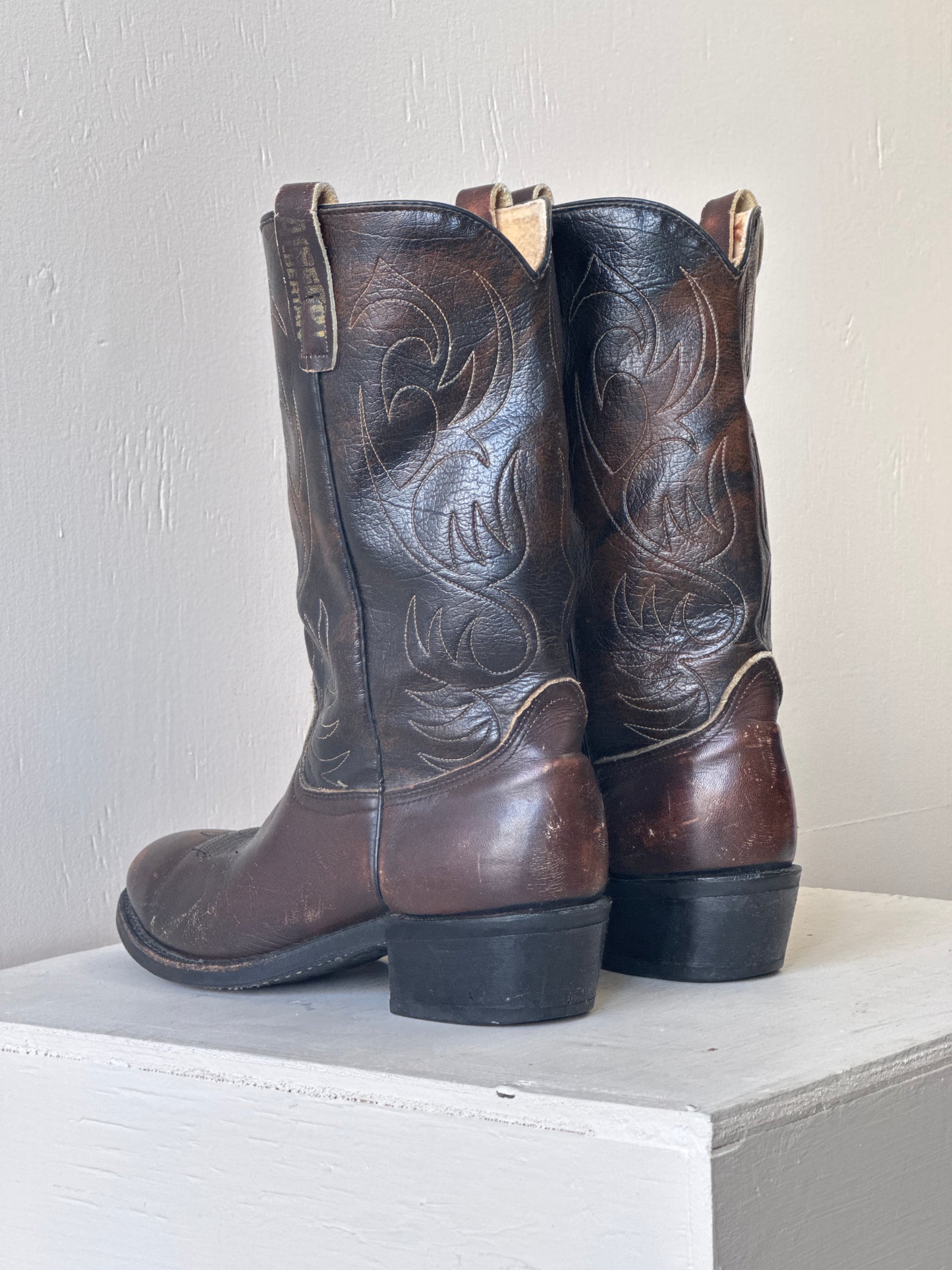 Leather Cowboy Boots