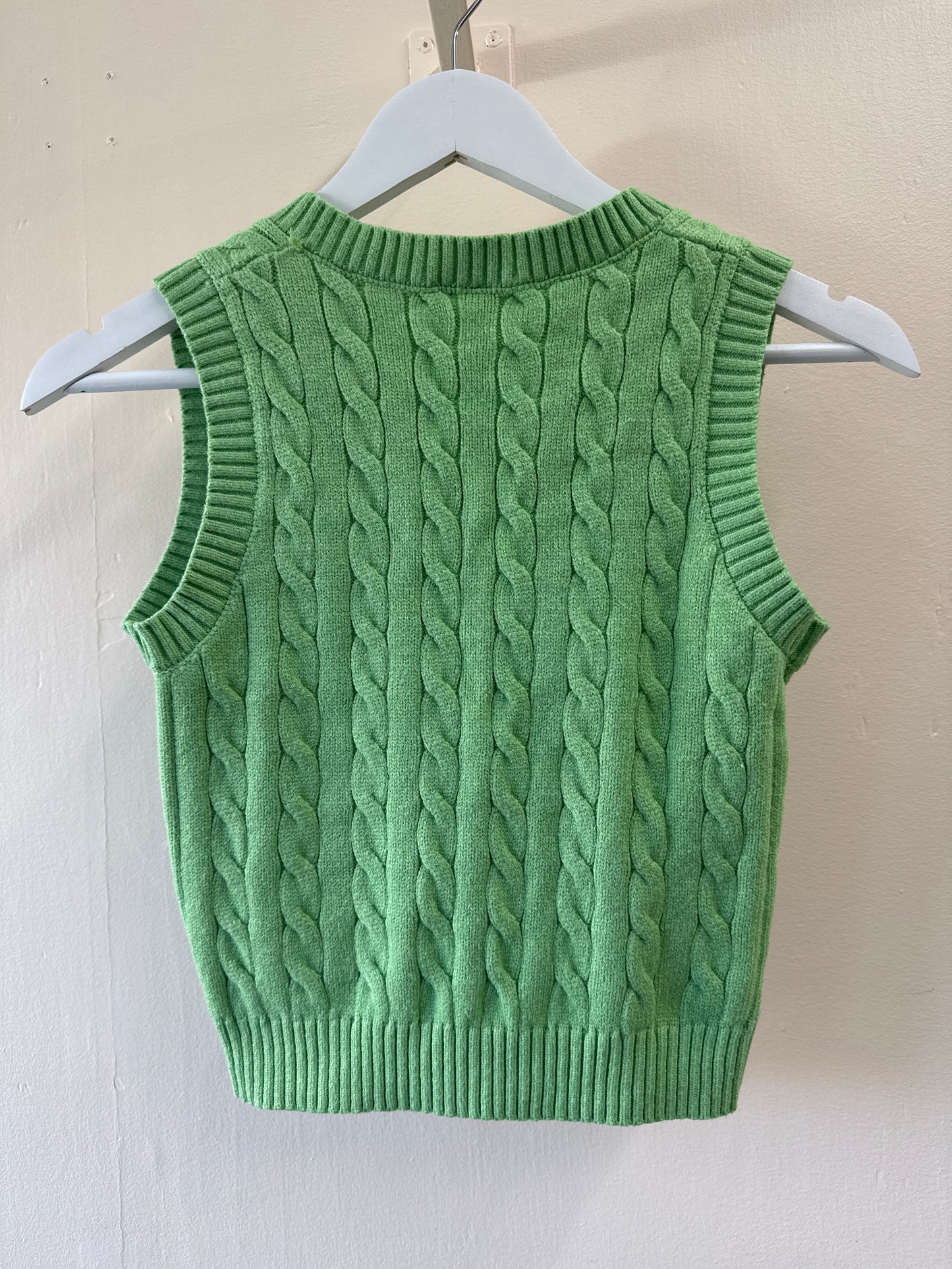 Green Crop Top Sweater