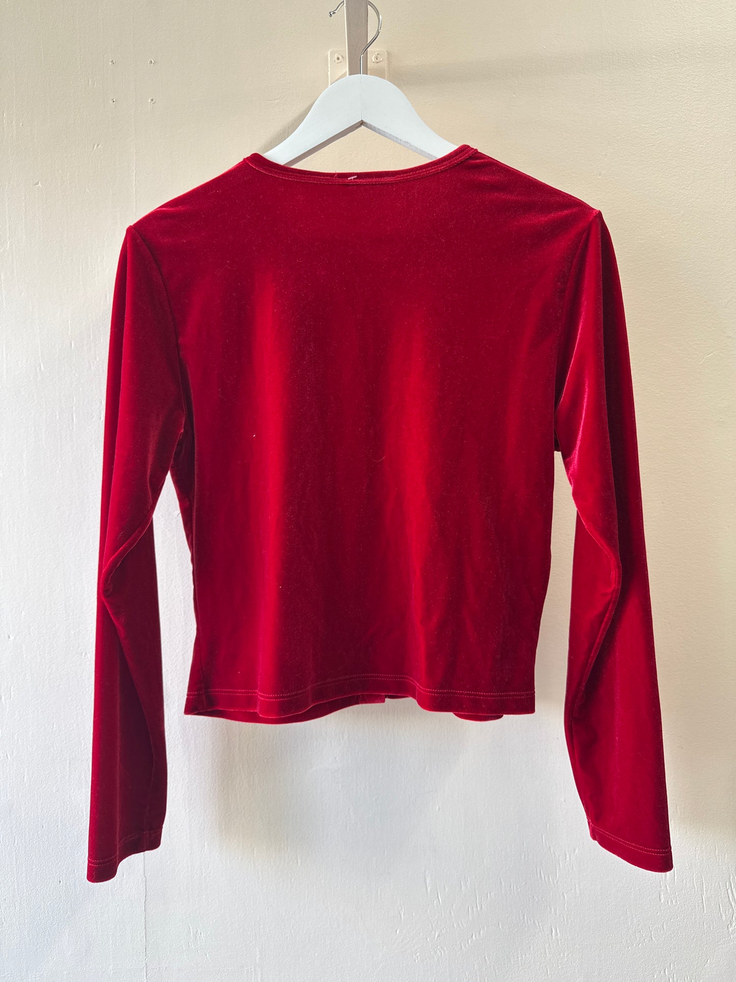 Red Velvet Cardigan