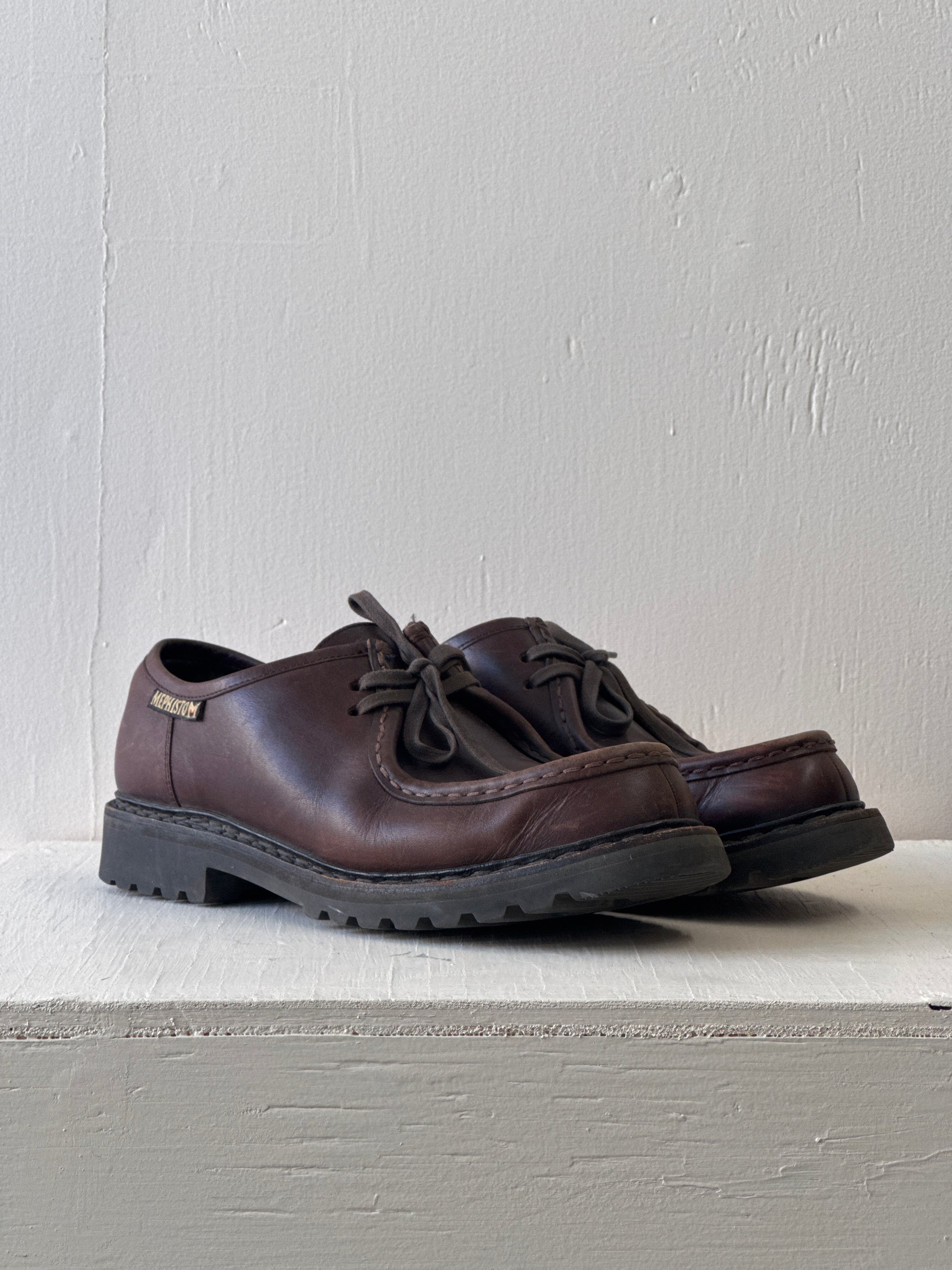 Second-Hand-Mephisto-Leather-Derbies