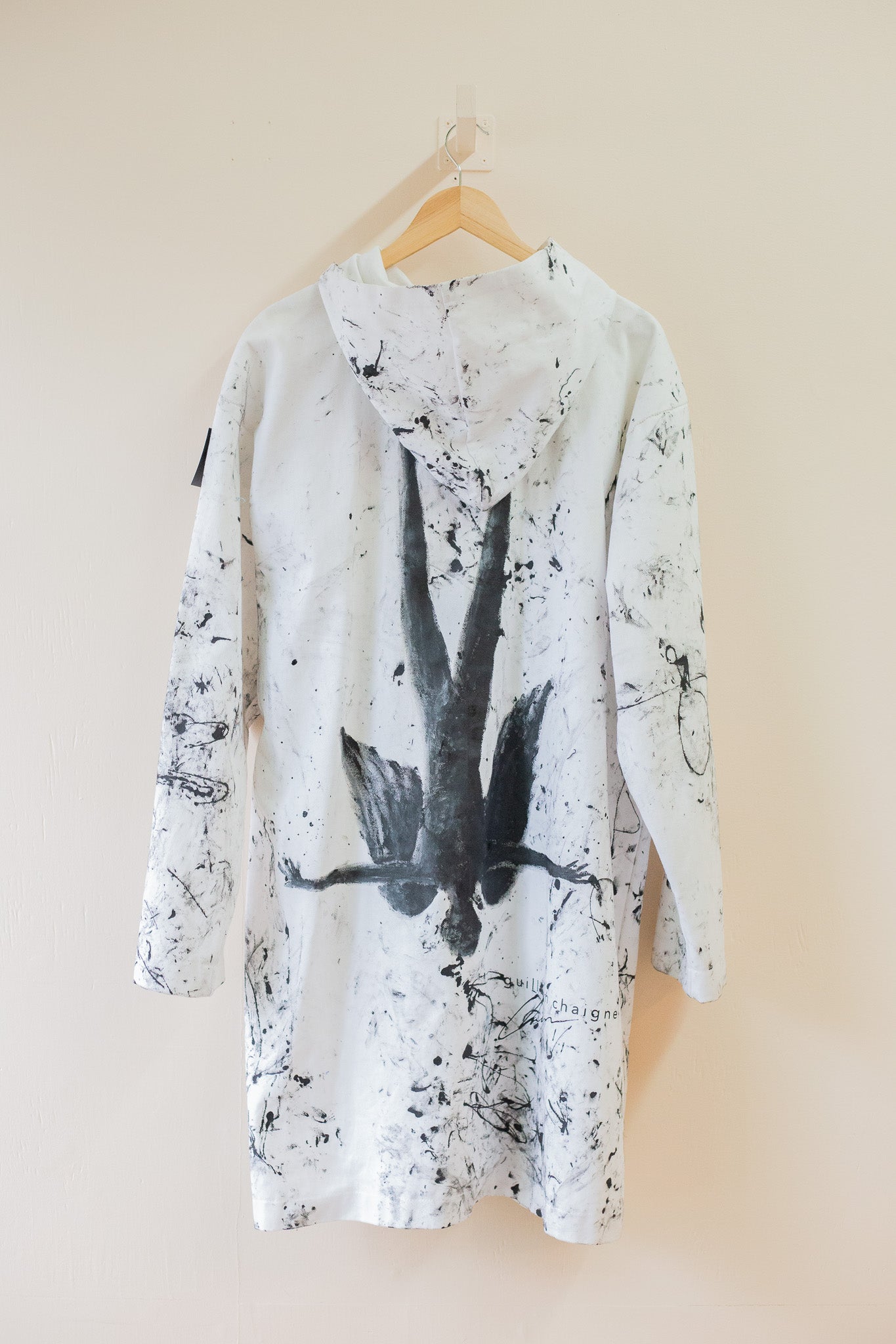 Veste à capuchon upcyclée guillaum chaigne
