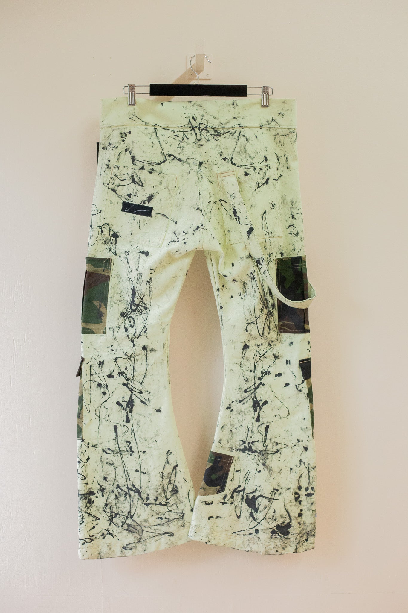 guillaum chaigne Upcycled Hand-Painted Cargo Pants