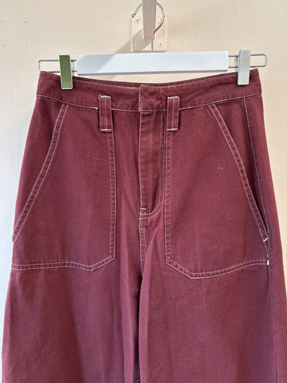 Pantalon taille haute à jambe large Twik