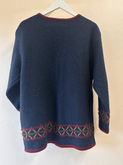 Ilanco Collection Vintage Wool Cardigan