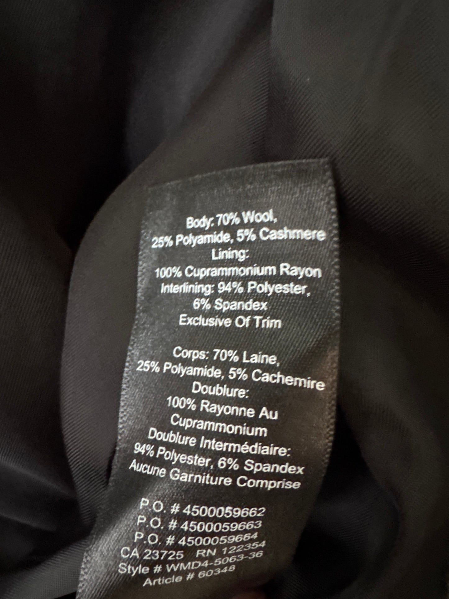 Manteau en laine Wilfred