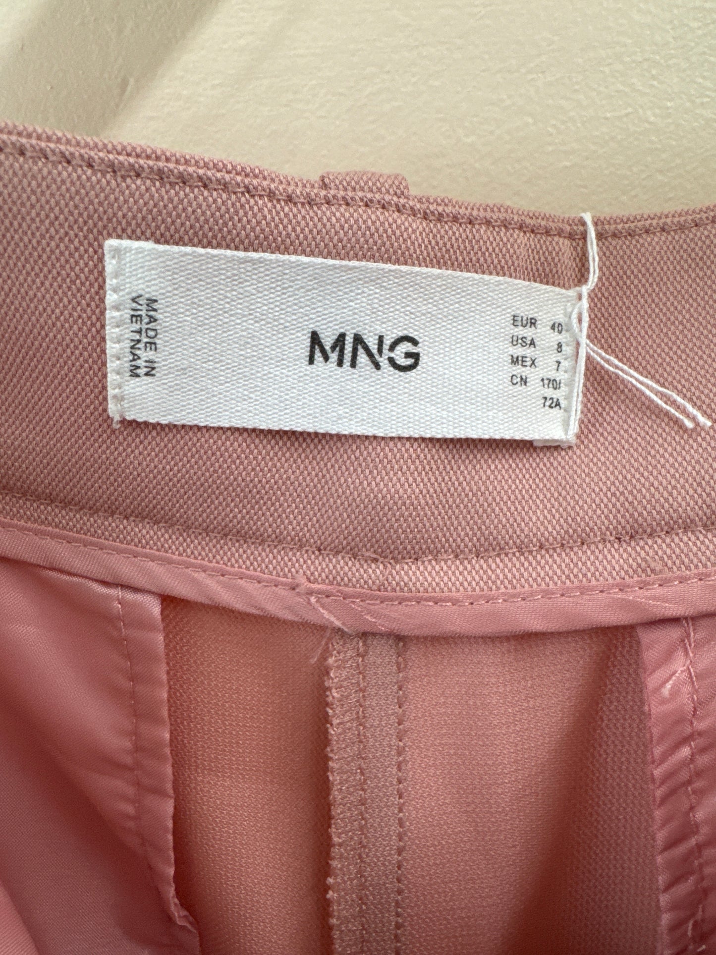 Pantalon taille haute à jambe large MNG