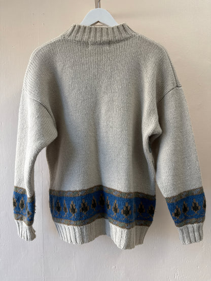 Chandail vintage en laine Brin D'Avoine