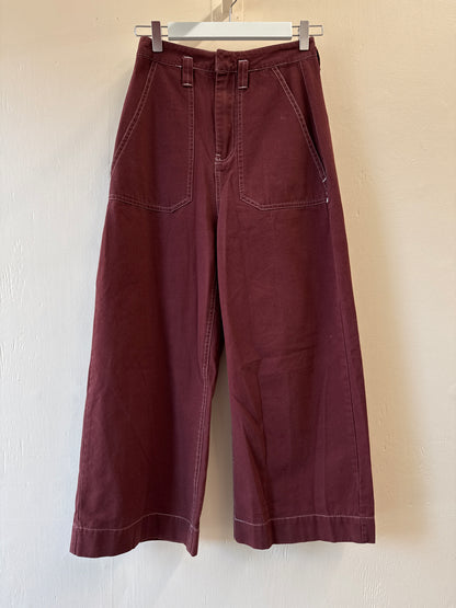 Pantalon taille haute à jambe large Twik