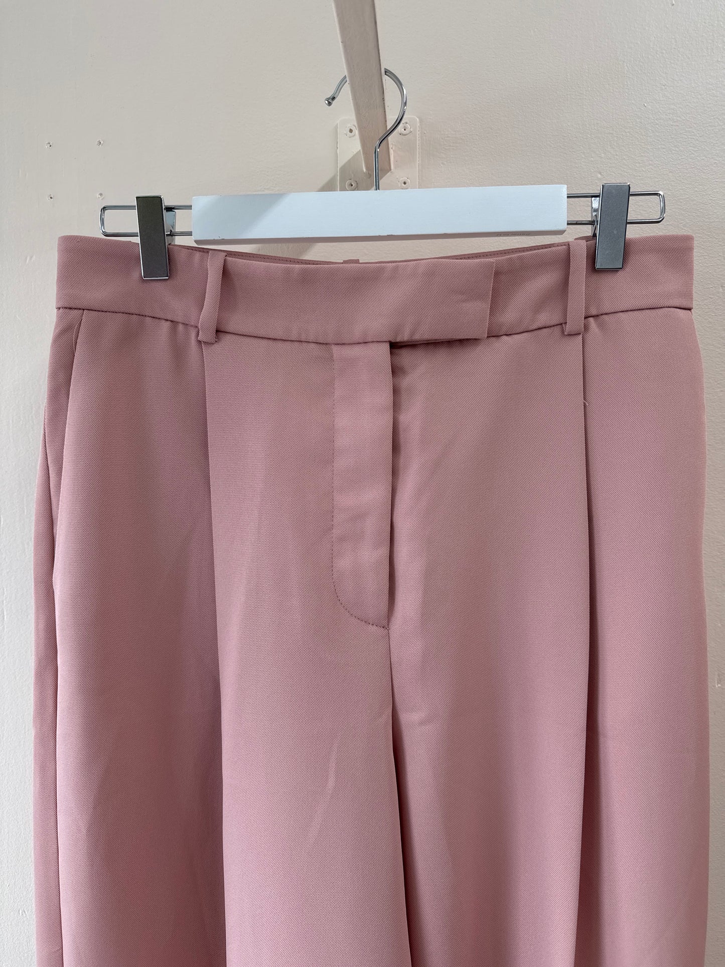 Pantalon taille haute à jambe large MNG