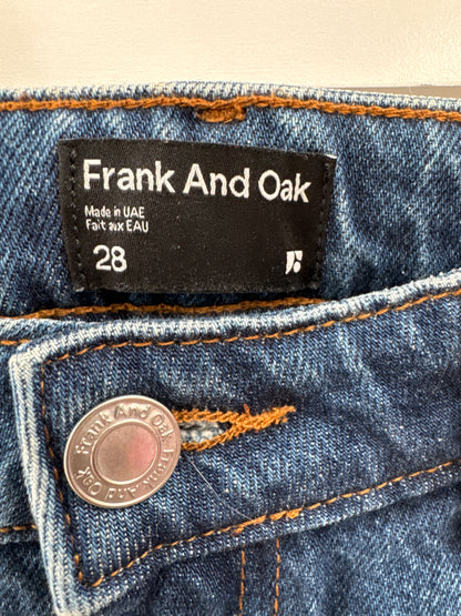 Jean taille haute en coton à jambe large Frank&Oak