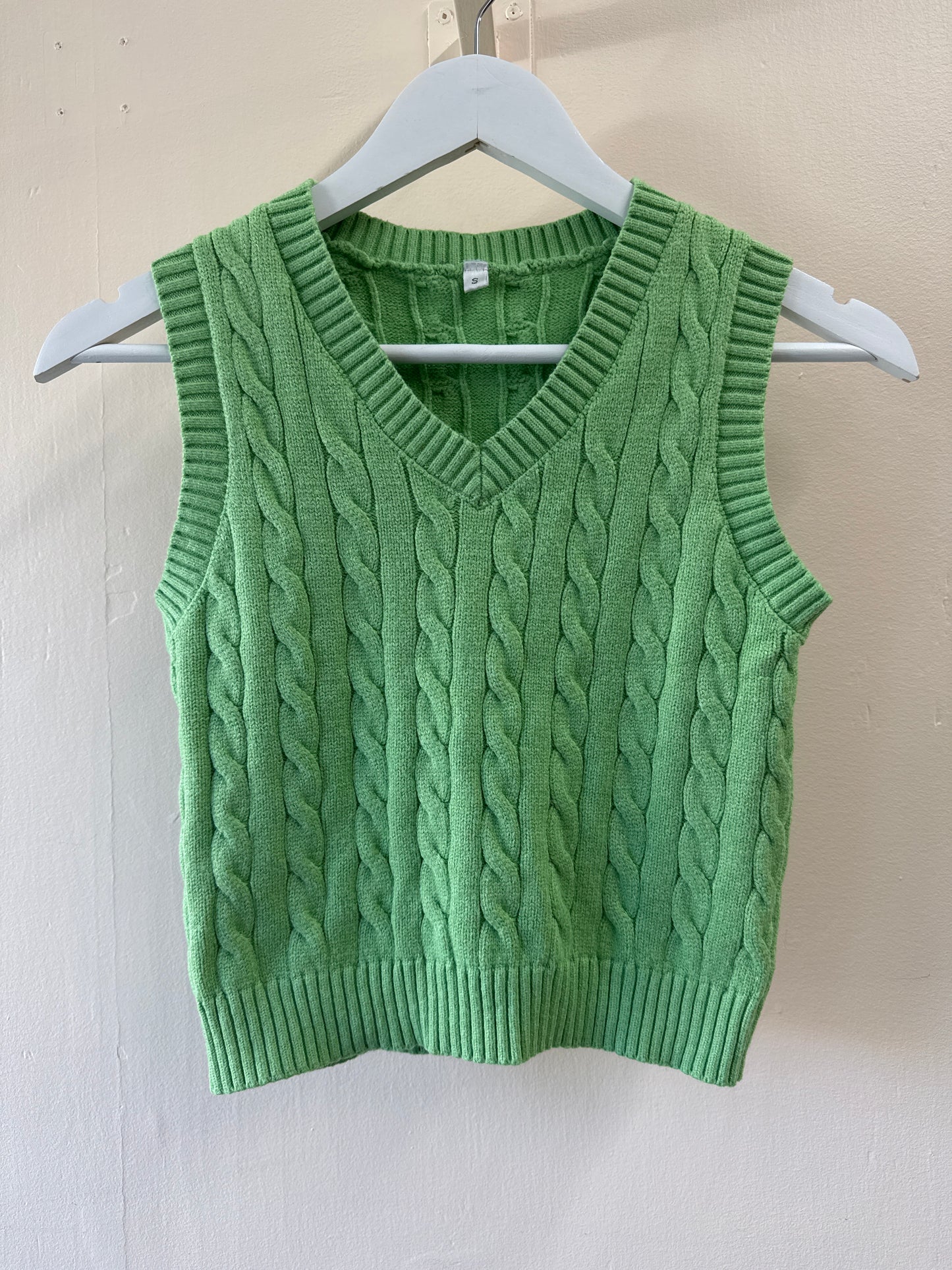 Green Crop Top Sweater