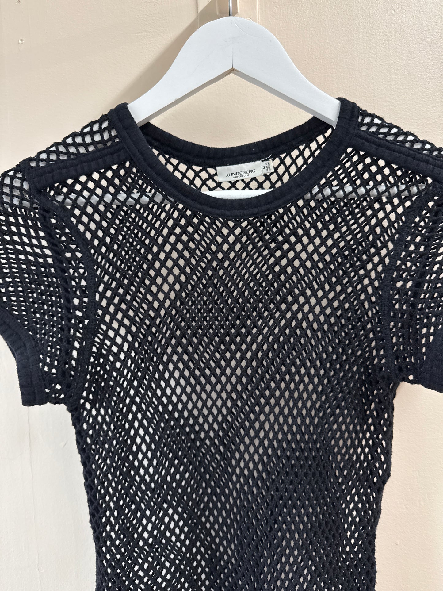J. Linderberg Mesh Cotton T-Shirt