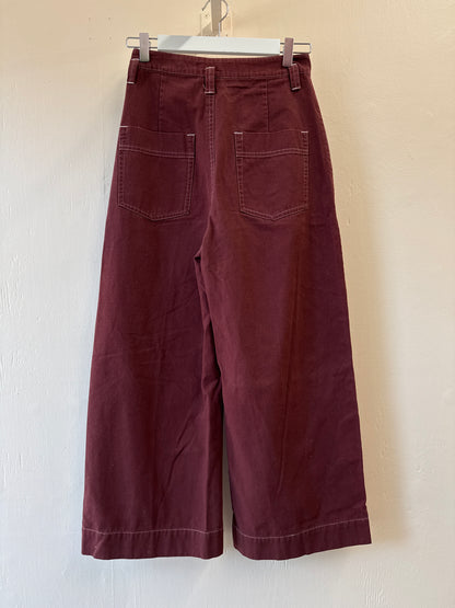 Pantalon taille haute à jambe large Twik
