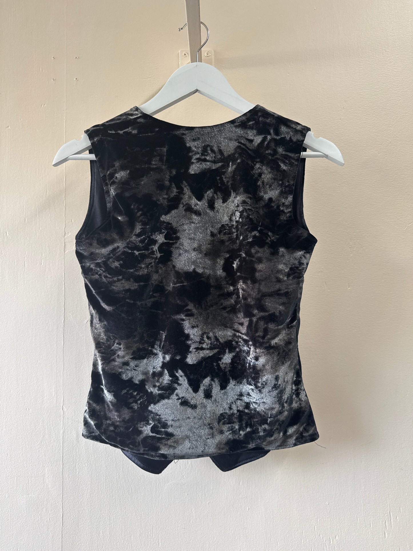 Gilet 3 boutons en velours