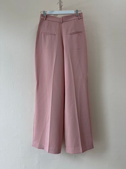 Pantalon taille haute à jambe large MNG
