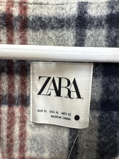 Manteau habillé à carreaux Zara