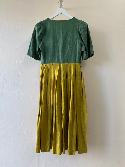 Longue robe vintage en lin Lodenfrey