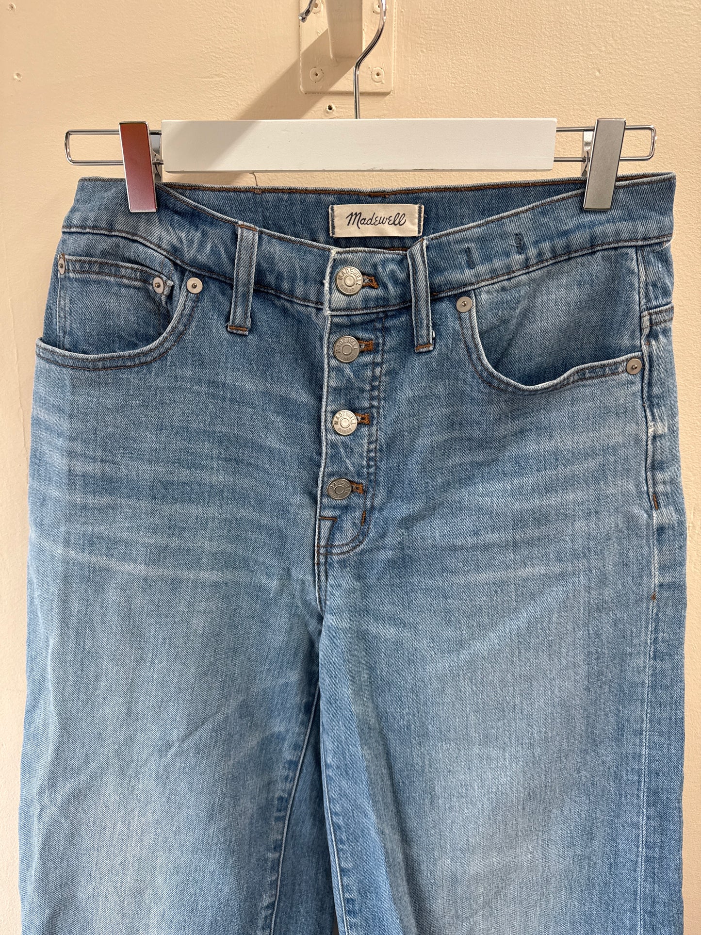 Jean taille haute à jambe large Madewell
