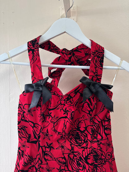 Hearts and Roses Cotton Mini Dress