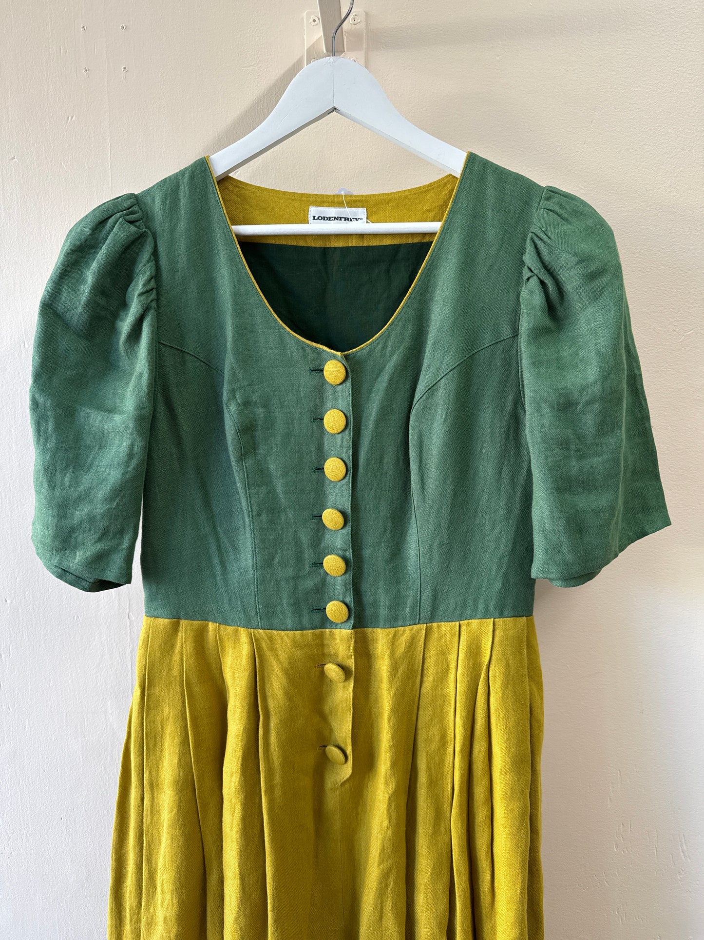 Longue robe vintage en lin Lodenfrey