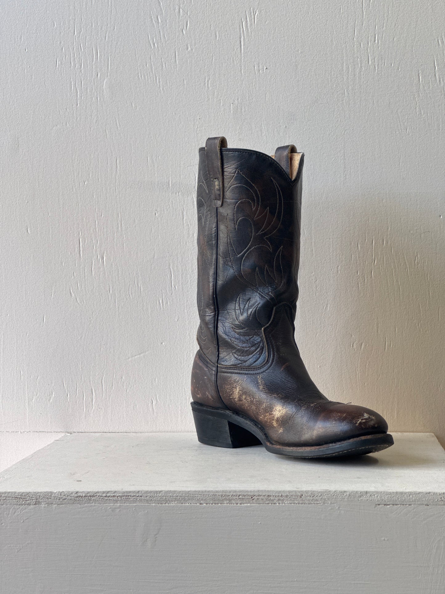Bottes de cowboy en cuir