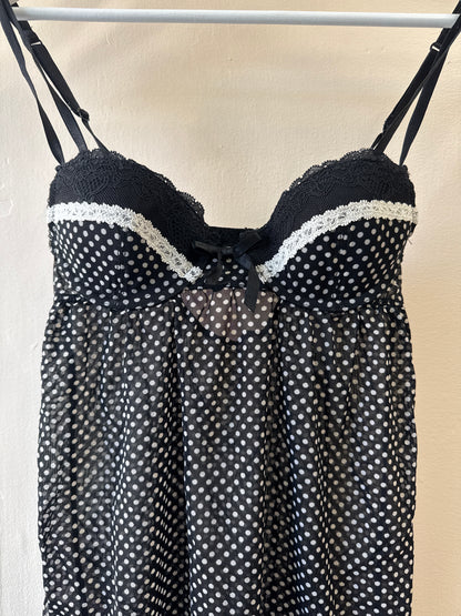 Jacob Mesh and Lace Lingerie Dress