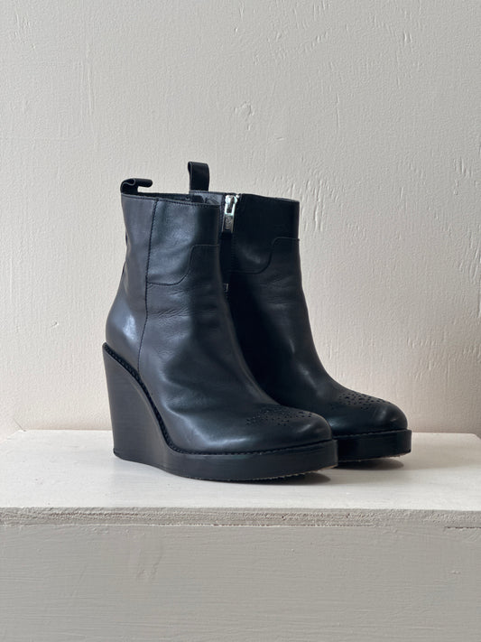 High Vintage Leather Boots