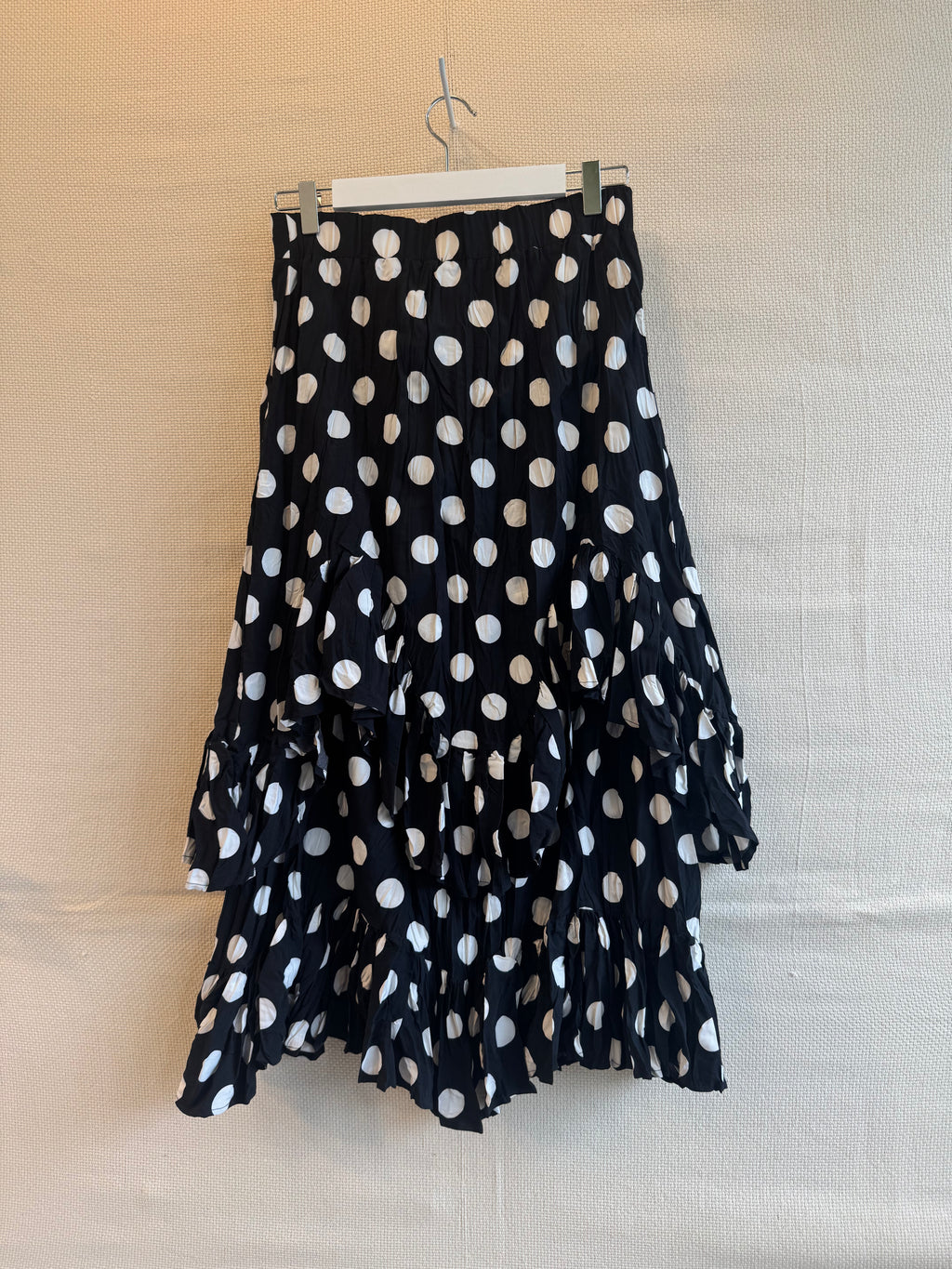 Jupe maxi à pois