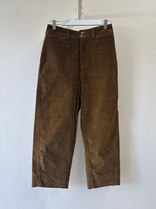 Second-Hand High-Rise Corduroy Pants