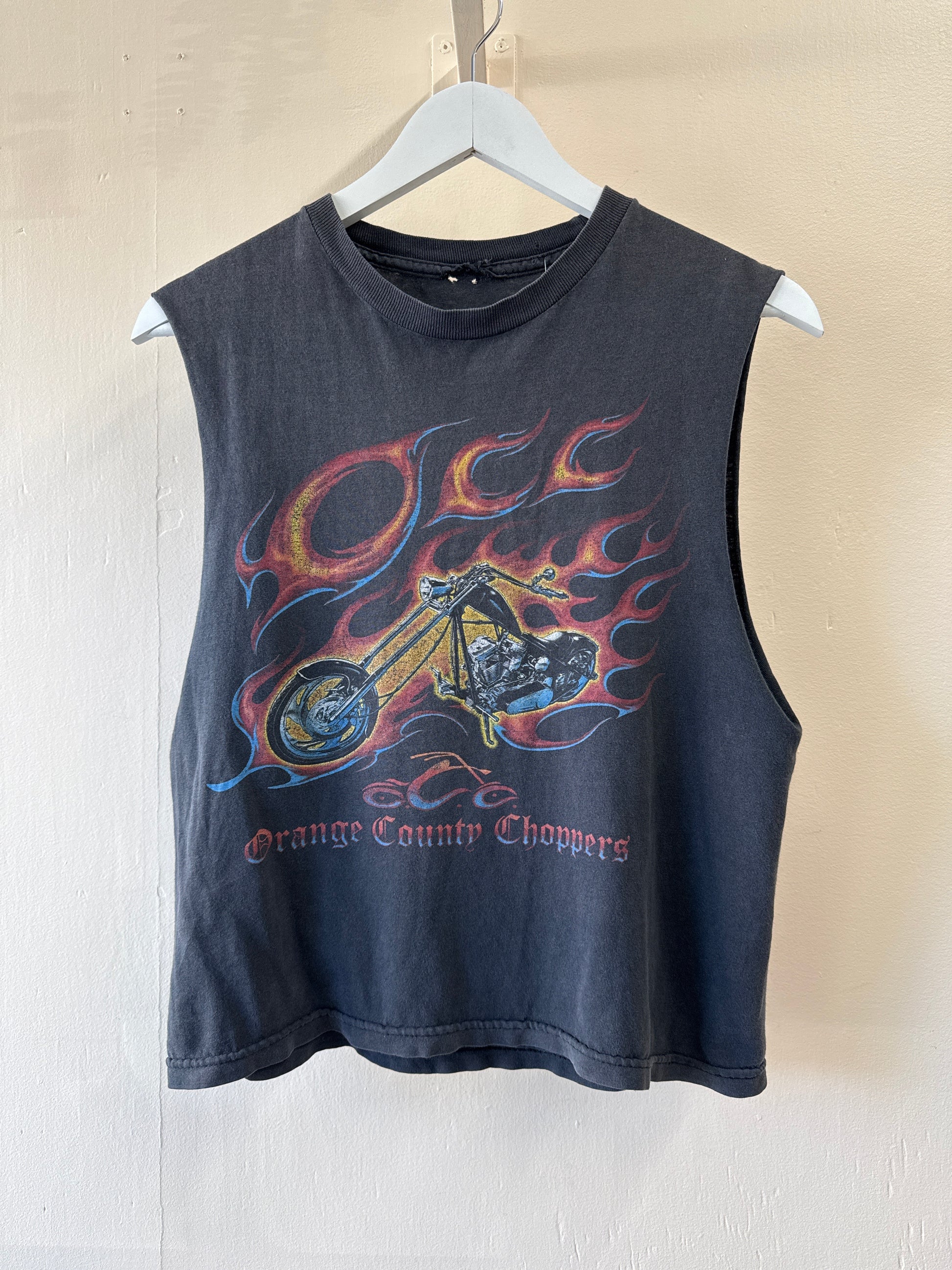Second-Hand Orange County Choppers Distressed Tank Top