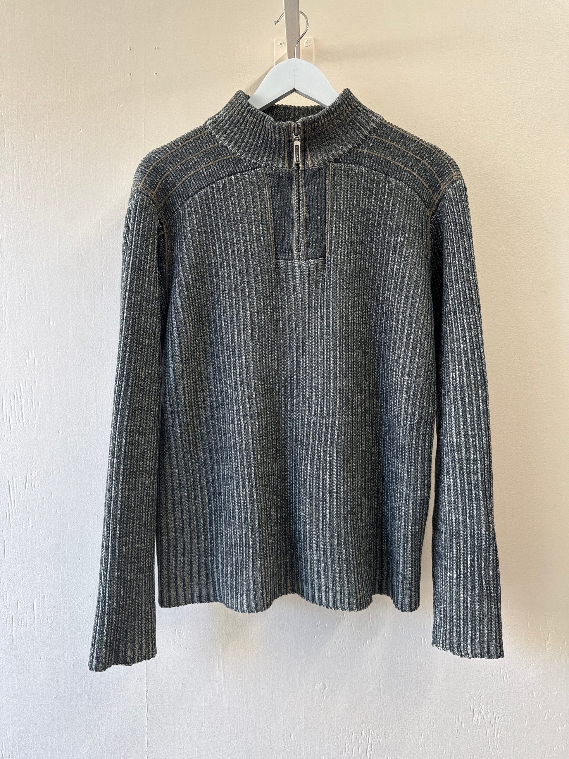 Second-Hand Point Zero Quarter Zip Sweater