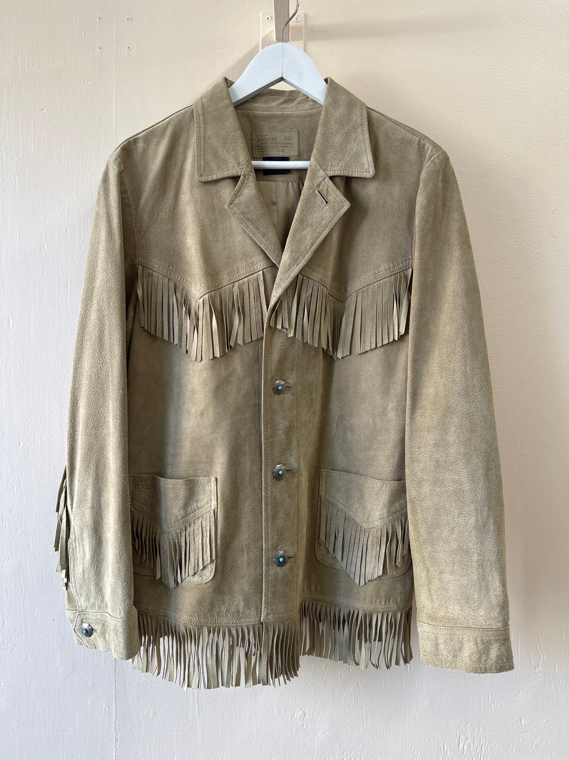 Second-Hand Ralph Lauren Cowboy Palomino Leather Jacket