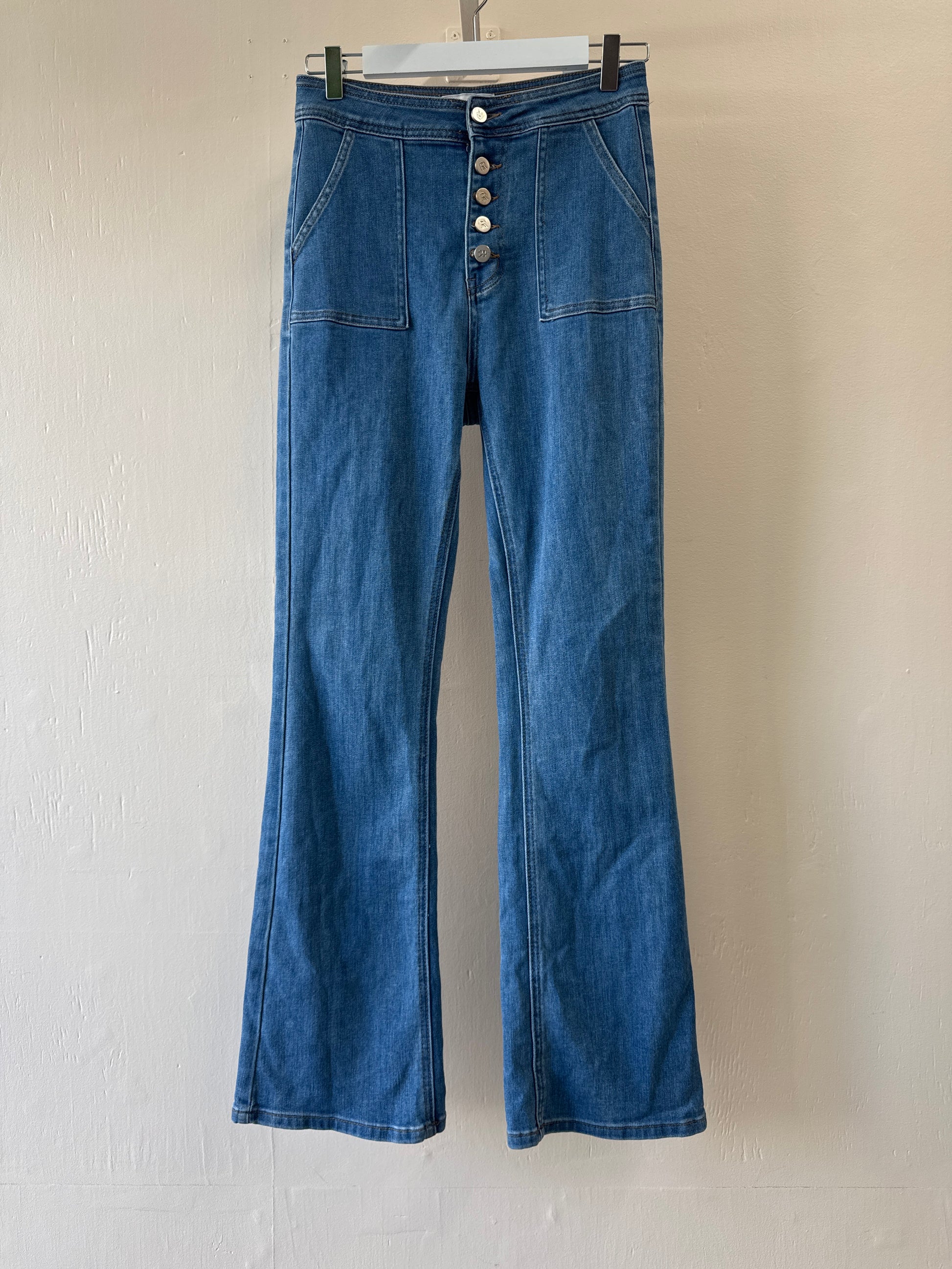Second-Hand Rihoas High-Rise Flare Stretch Jeans