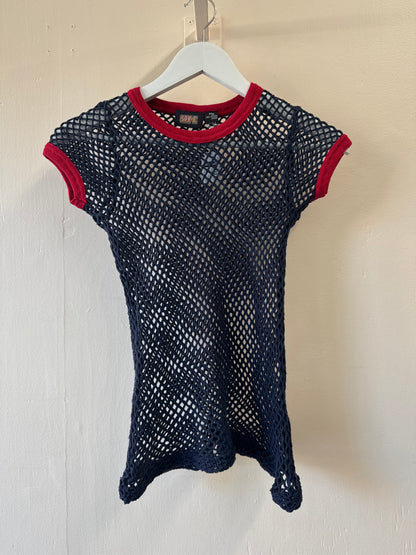 Second-Hand Spy-C Cotton Mesh T-Shirt