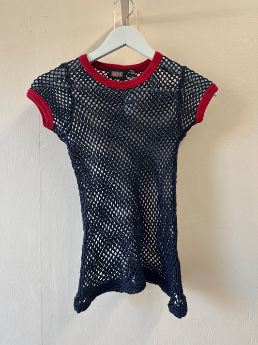 Second-Hand Spy-C Cotton Mesh T-Shirt