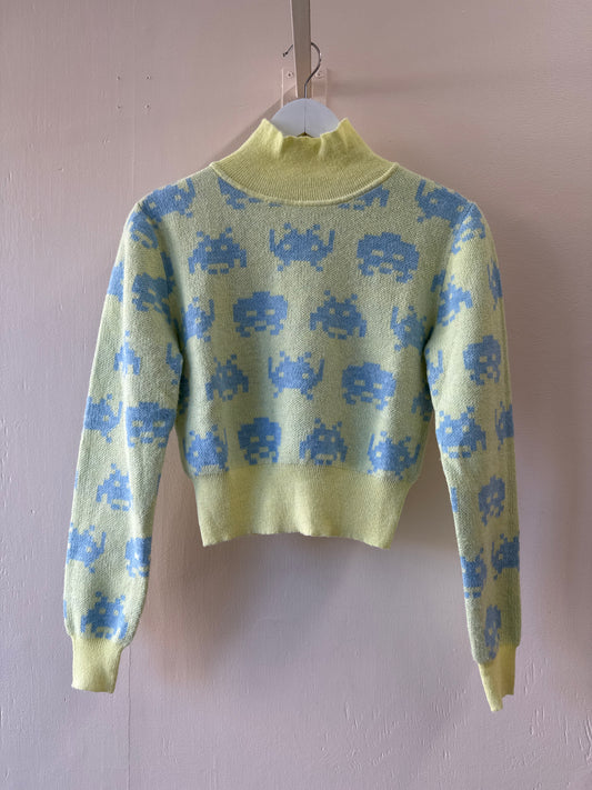 Second-Hand Zara Space Invaders Sweater