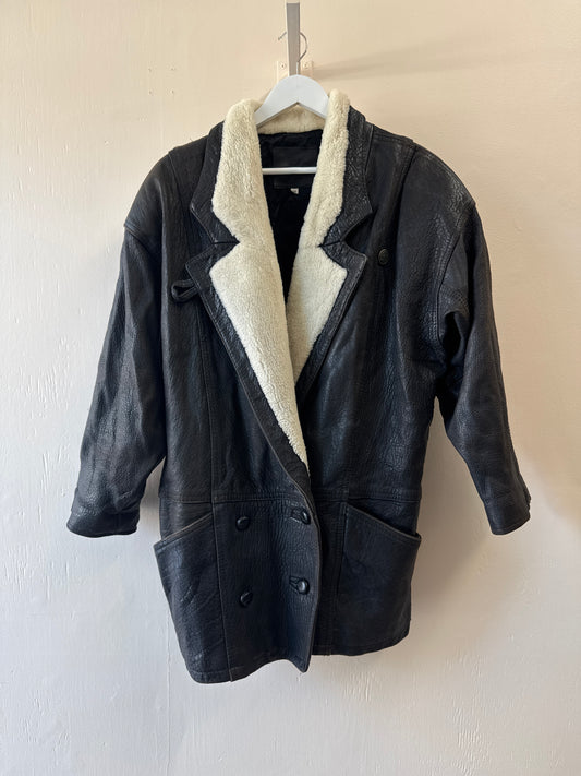 Vintage Black Leather Jacket