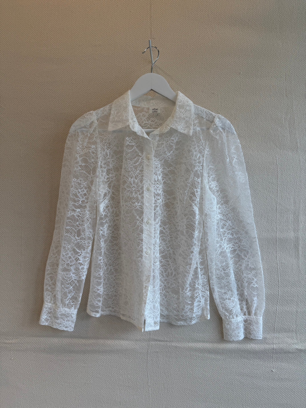 Aritzia Wilfred lace blouse size XS
