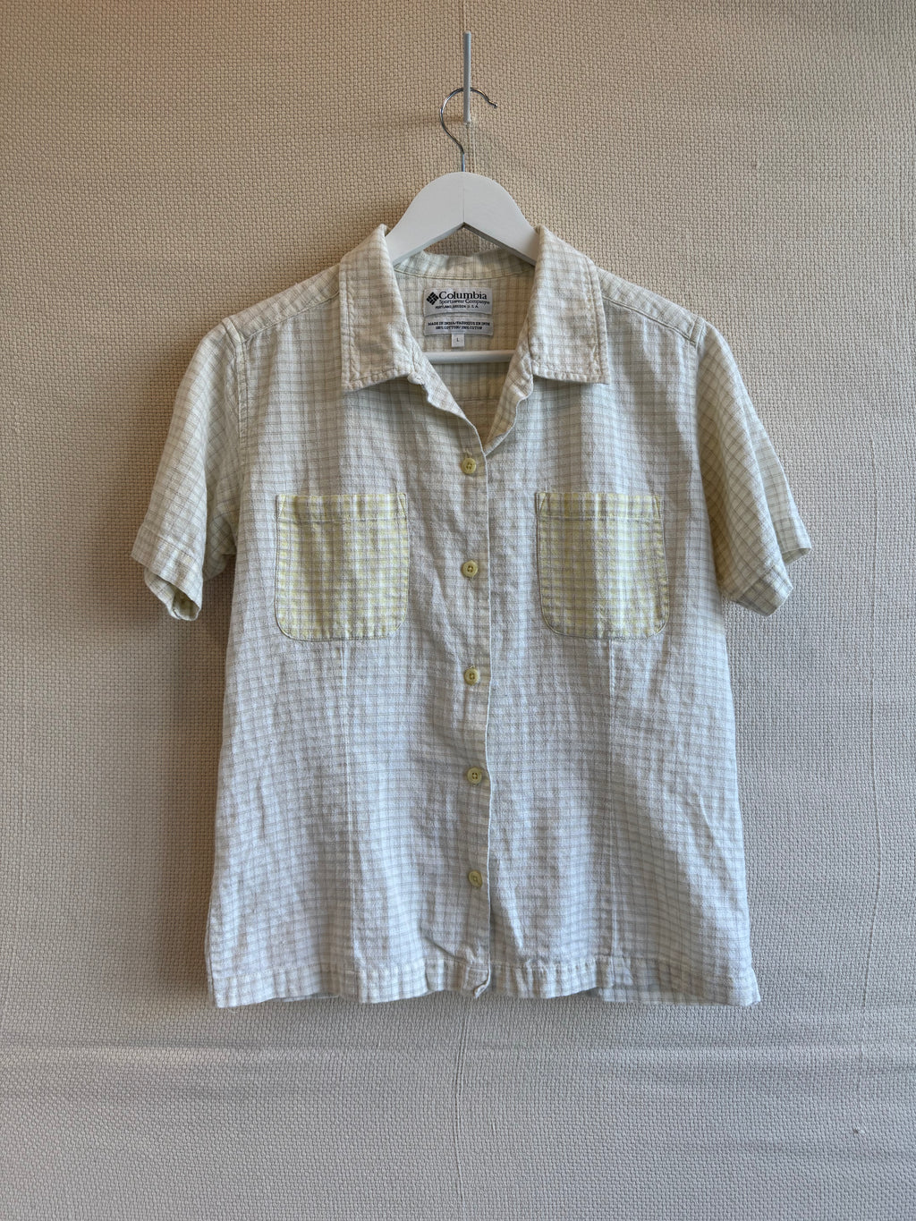 Vintage Columbia cotton short sleeve shirt size M