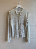 Vintage Contemporaine lace blouse with beads size XL