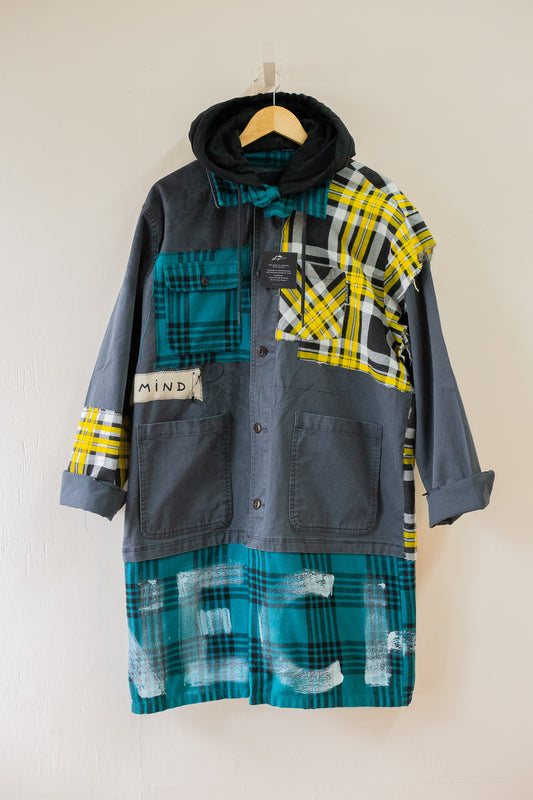 guillaum chaigne Upcycled Long Hoodie Jacket