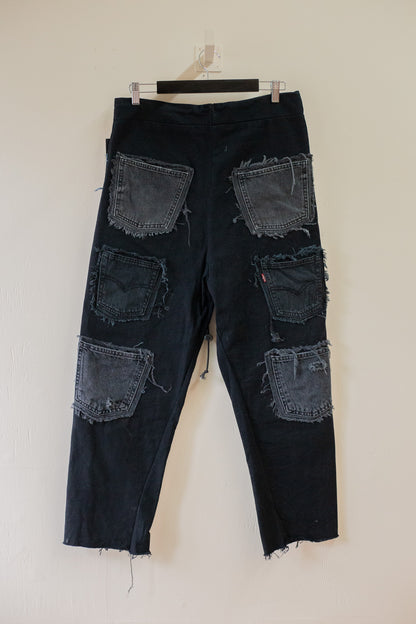 guillaum chaigne Upcycled Patchwork Jeans