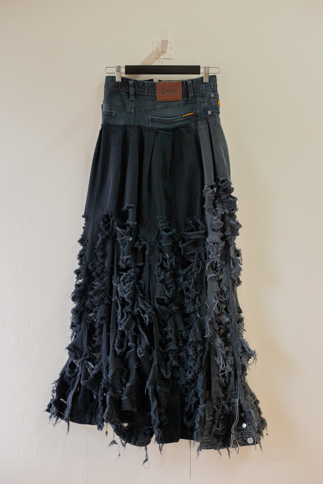 guillaum chaigne Upcycled Maxi Denim Skirt