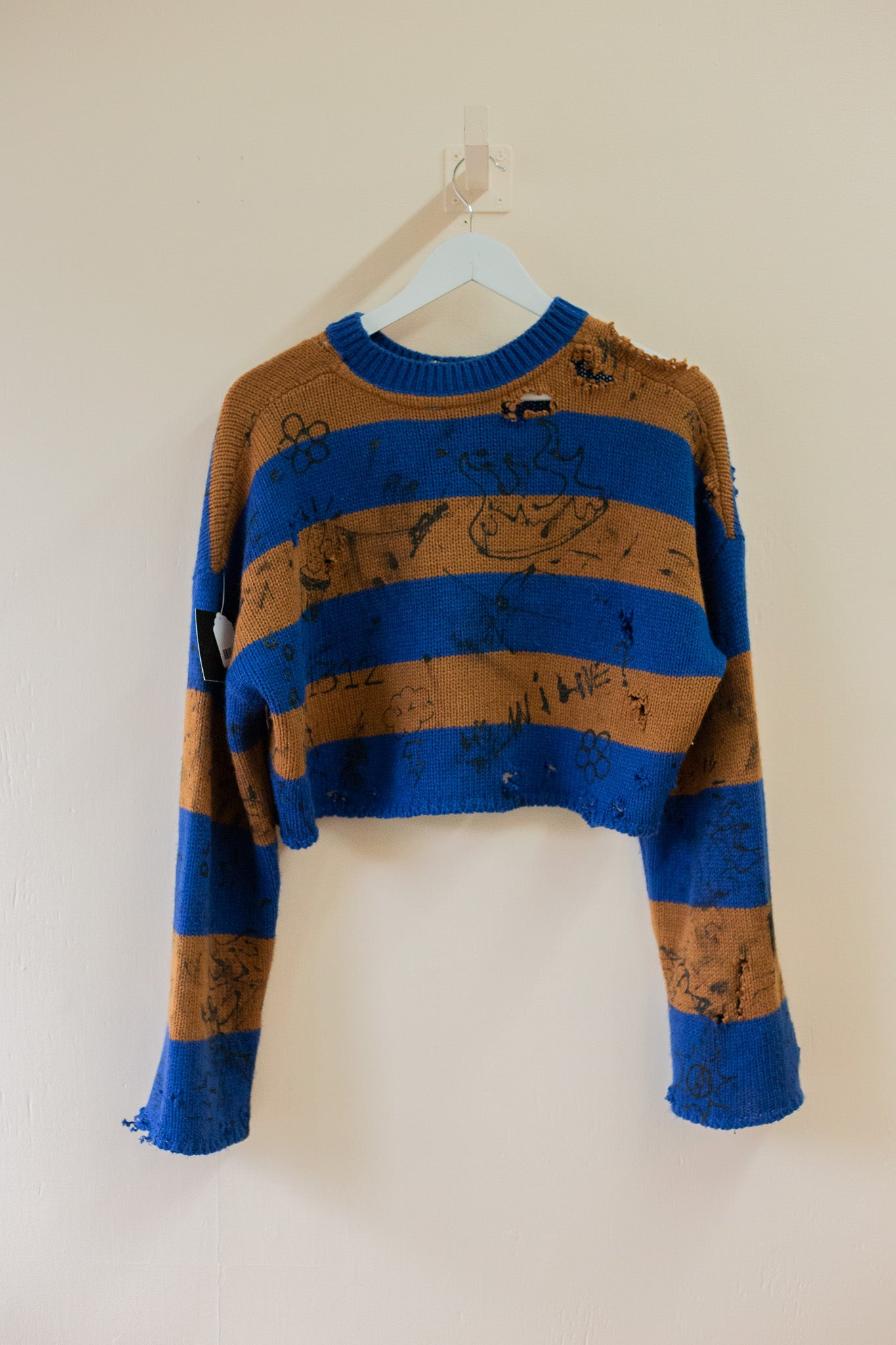 guillaum chaigne Upcycled Cropped Sweater