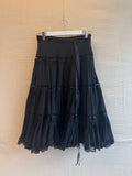 Vintage lace maxi skirt cotton size S