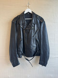 Vintage leather moto jacket size L