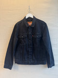 Levis black trucker jacket size M