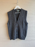 LL Bean wool knit vest size M