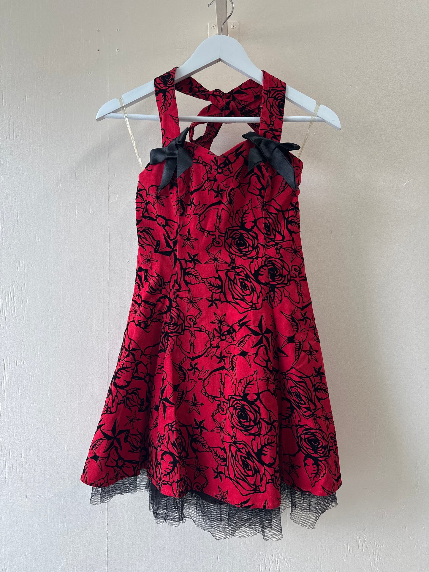 Second-Hand Hearts and Roses Cotton Mini Dress