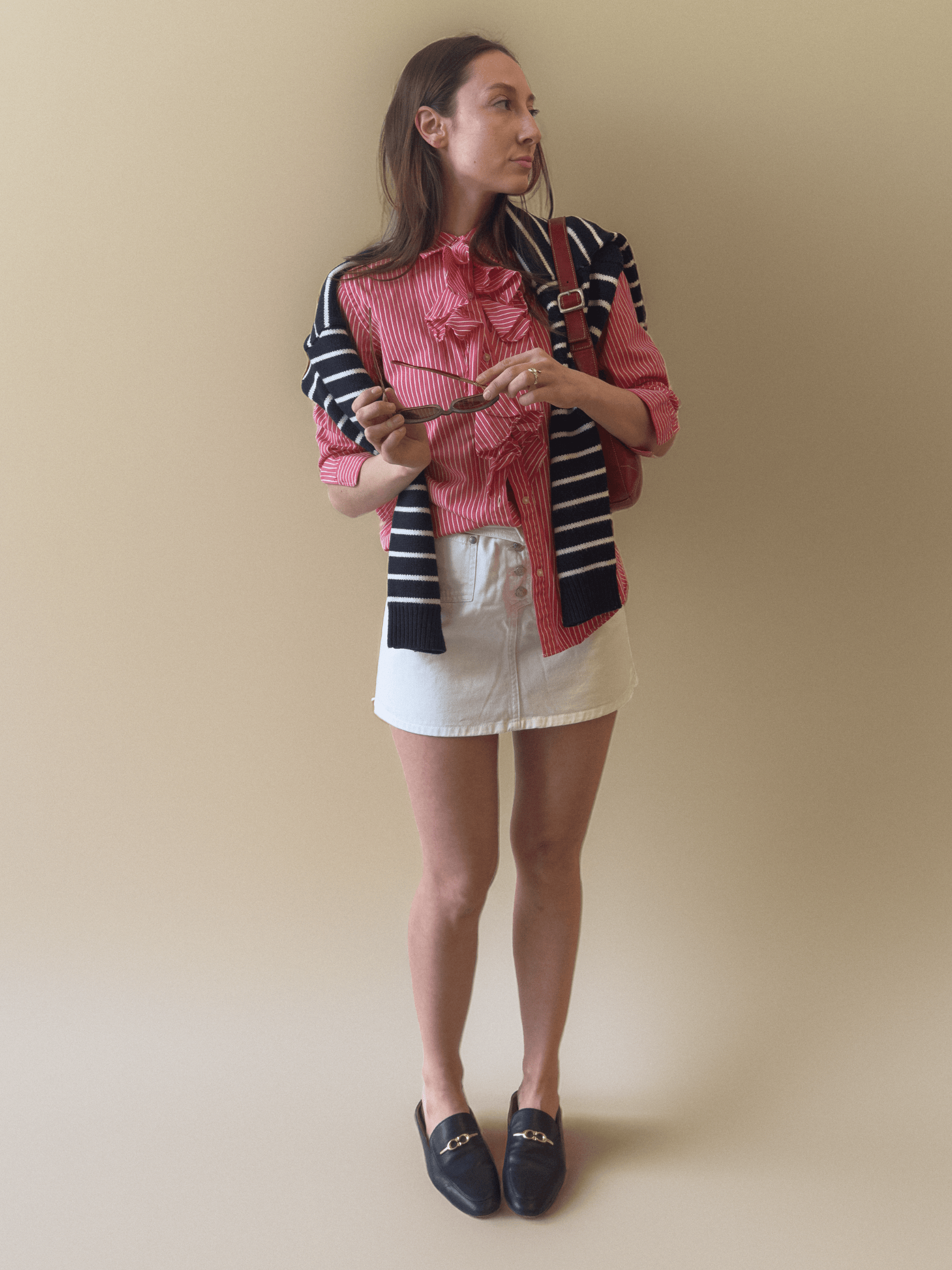 Classic chic second-hand clothing collection at Secondli thrift store in Montréal